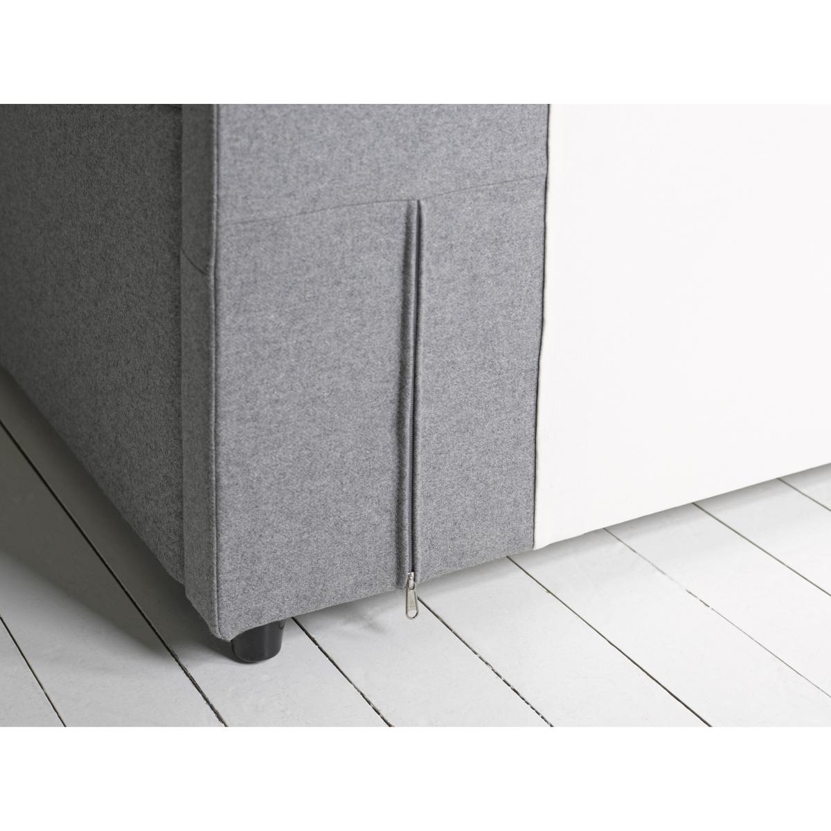 Carter 130cm King Ottoman Bed in Grey Marl Highland Tweed - sofa.com – image 3