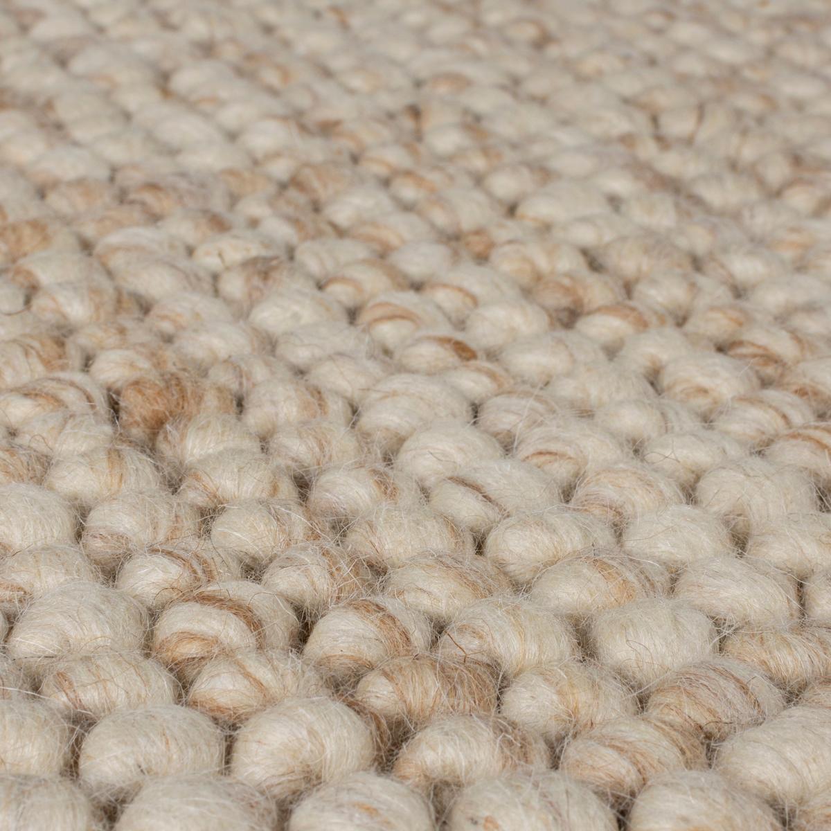 Pebble Wool Rug Cream – image 3