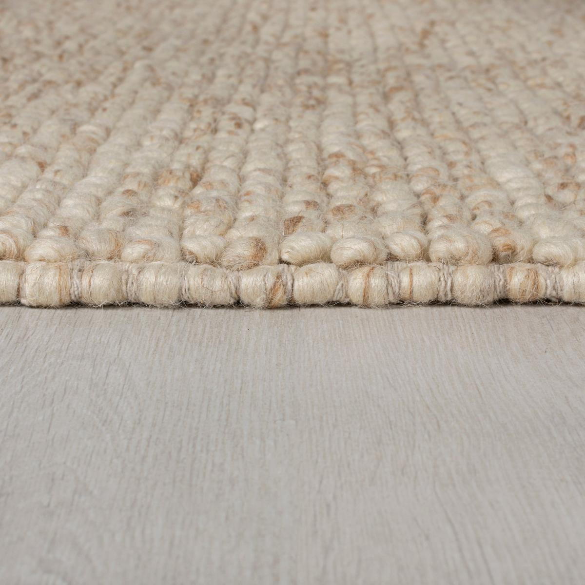 Pebble Wool Rug Cream – image 4