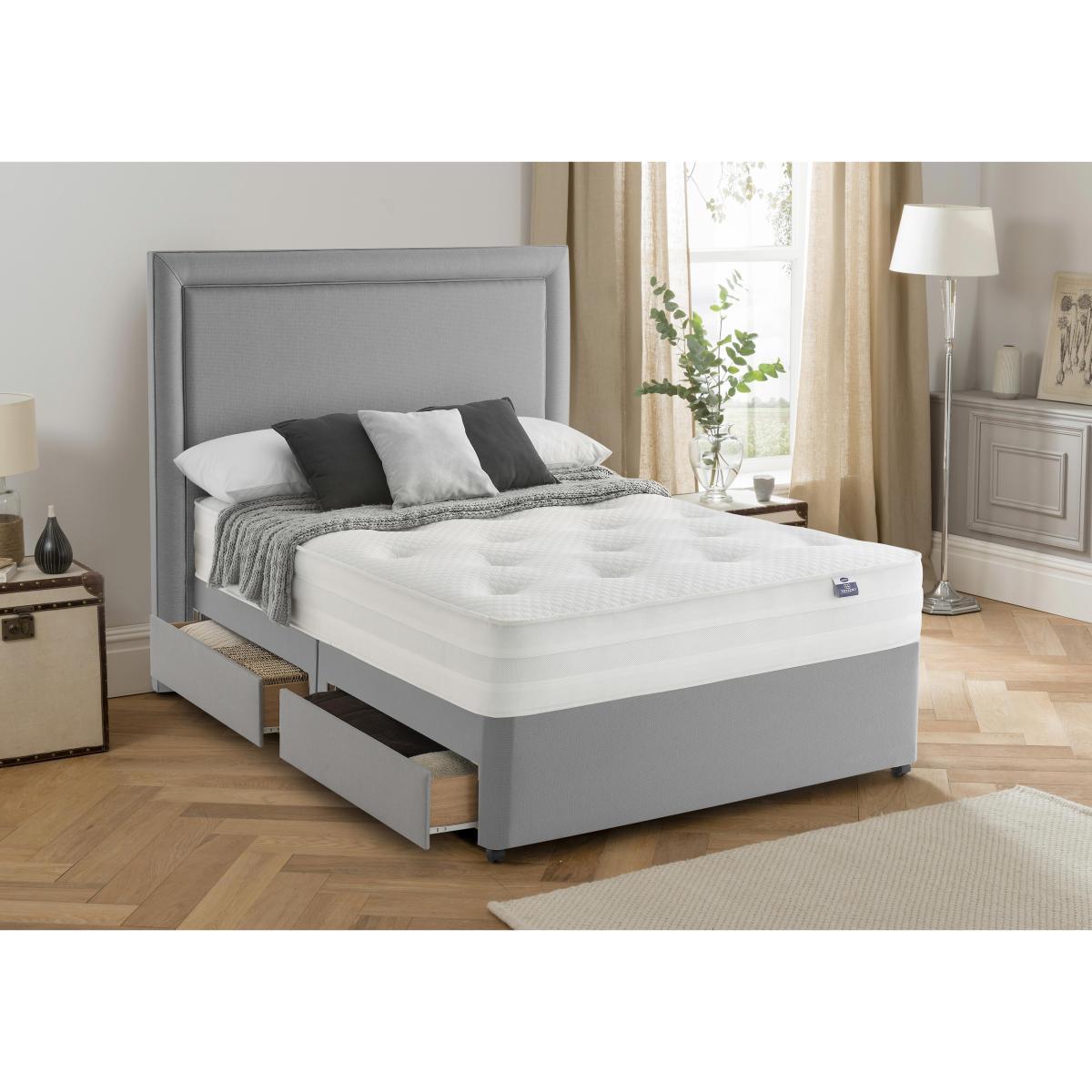 Silentnight - Mirapocket Serenity 1400 Ortho Half Ottoman Divan Set - Small Double6 - Beige – image 2
