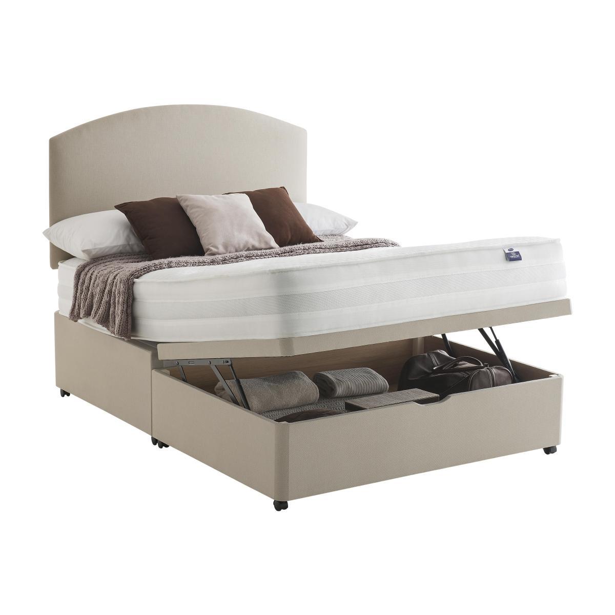 Silentnight - Mirapocket Serenity 1400 Ortho Half Ottoman Divan Set - Small Double6 - Beige – image 1