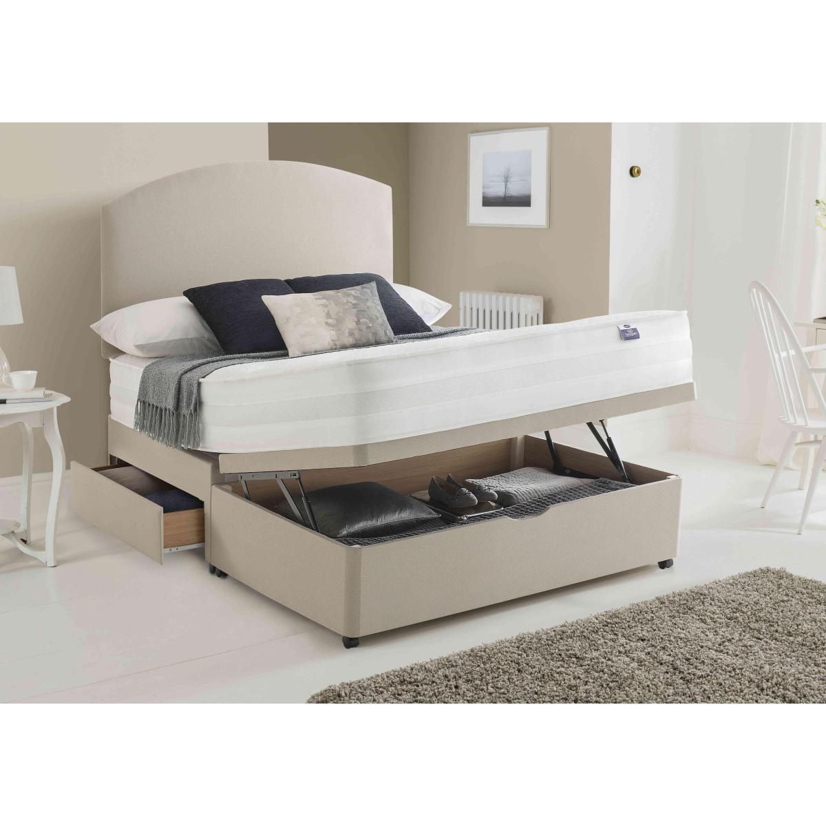 Silentnight - Mirapocket Serenity 1000 Half Ottoman Divan Set - Small Double6 - Beige – image 2
