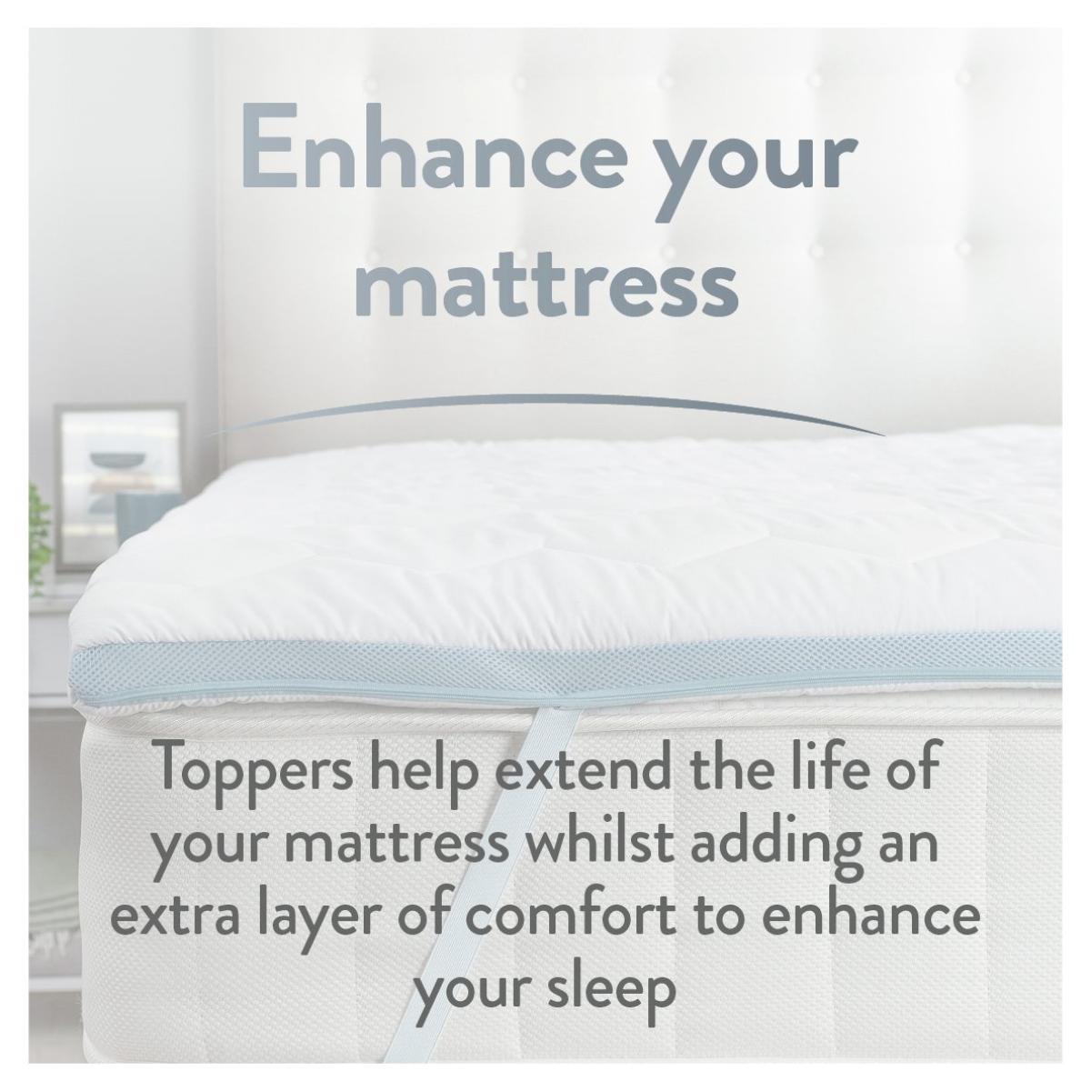 Slumberdown Hydrocool Medium Support Mattress Topper -Double – image 10