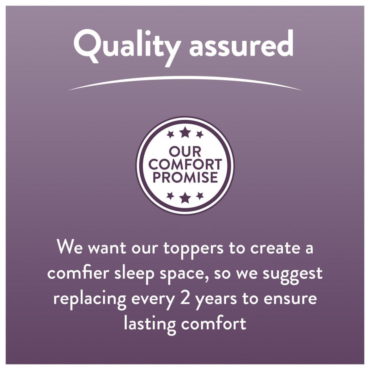 Slumberdown Luxury Memory Comfort Mattress Topper - Double – image 9