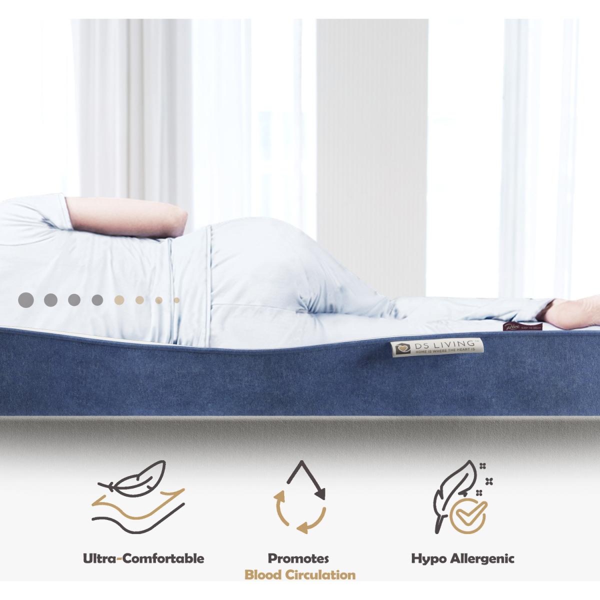 Azure Platinum Hybrid Latex Memory Foam Mattress - Blue / Double – image 5
