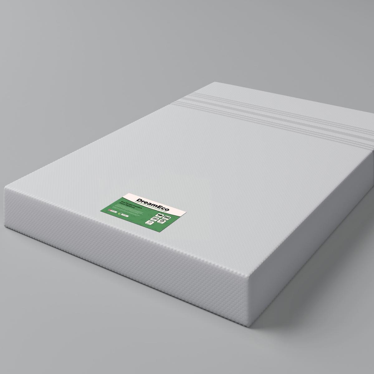 20cm Deep Eco Pocket Spring Comfort Foam Mattress - White / 30kg / Double – image 4