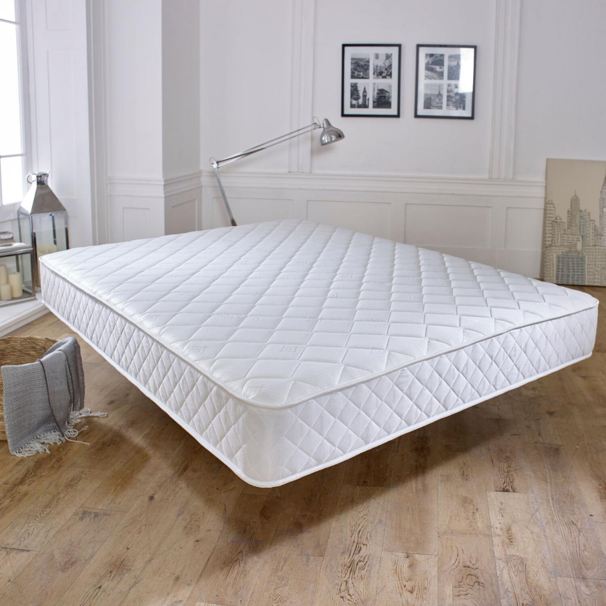 Cooltouch Essentials White Diamond 18cm Deep Value Spring Mattress - White / Double – image 2