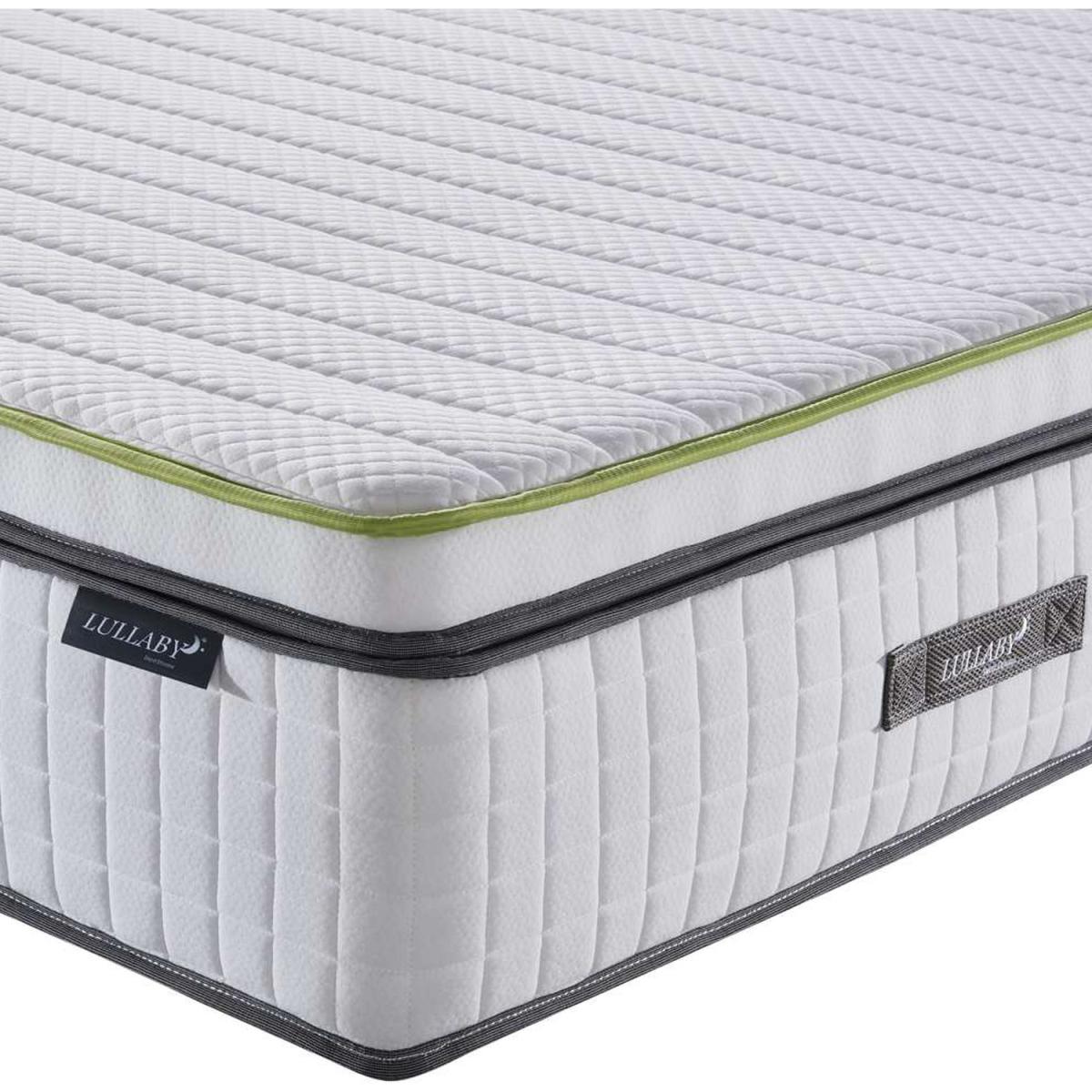 Double Antlia Premium Quilted 2000 Pocket Sprung Mattress with Memory Foam - White – image 5