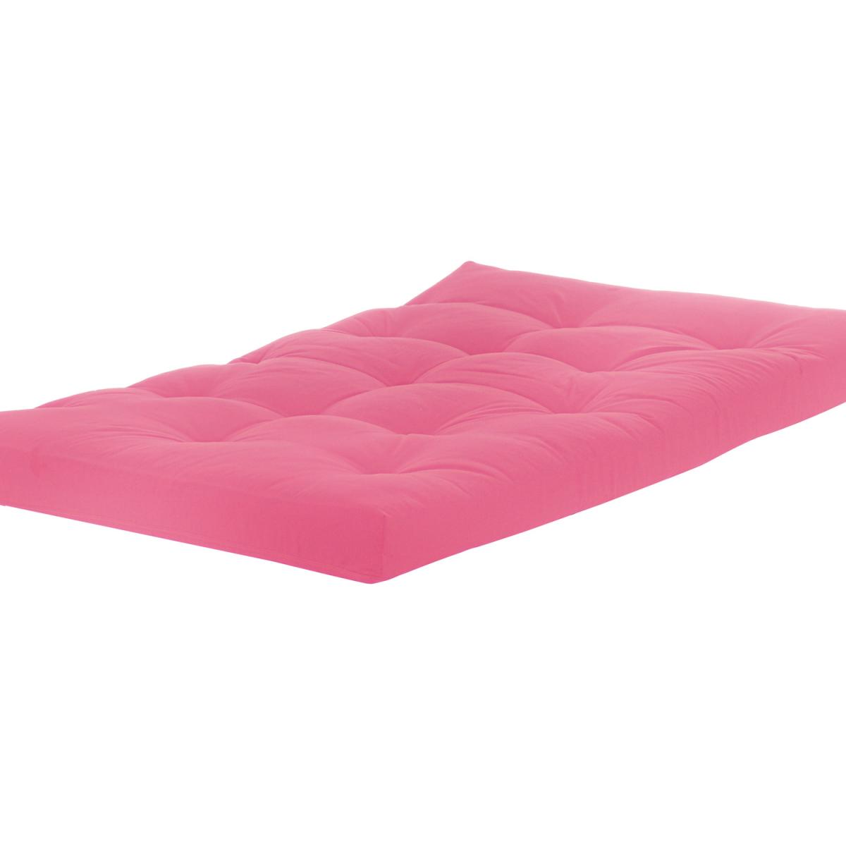 3 Seater Fibre Filled Futon Mattress - Lilac / Lilac – image 18