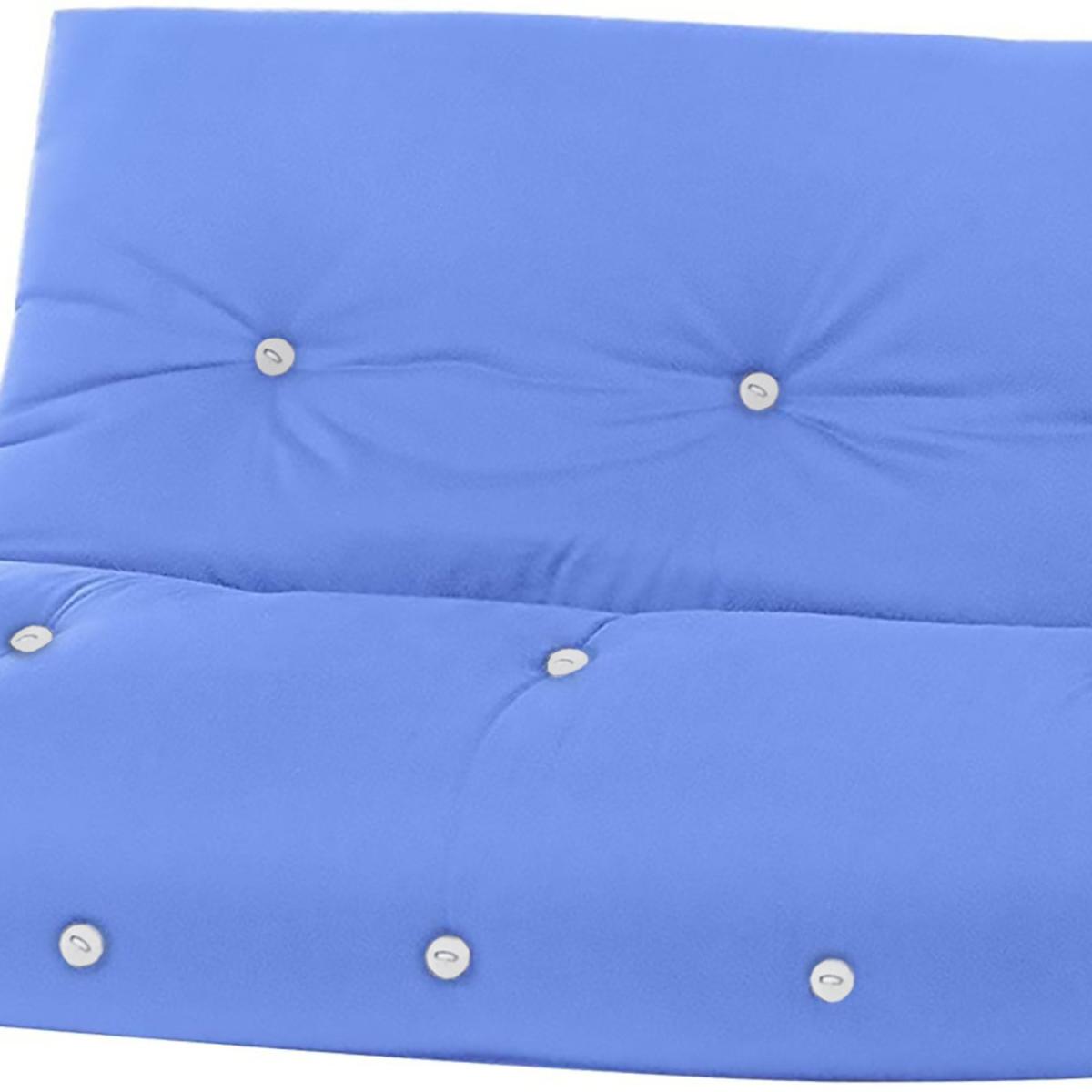 3 Seater Fibre Filled Futon Mattress - Lilac / Lilac – image 4