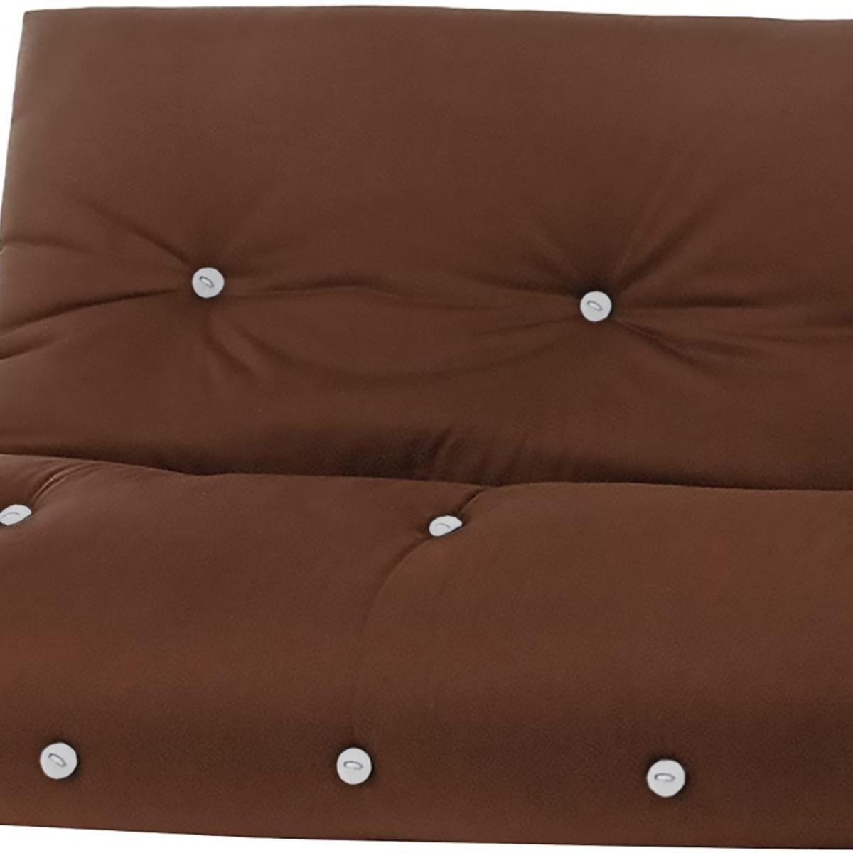 3 Seater Fibre Filled Futon Mattress - Lilac / Lilac – image 7