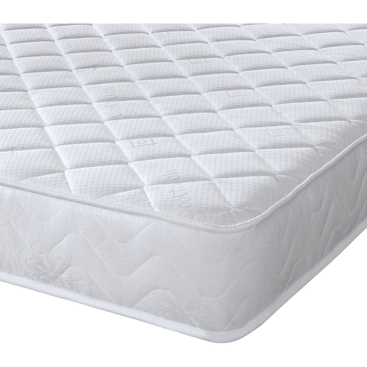 Micro Quilted Memory Foam Sprung Mattress - White / Double – image 2