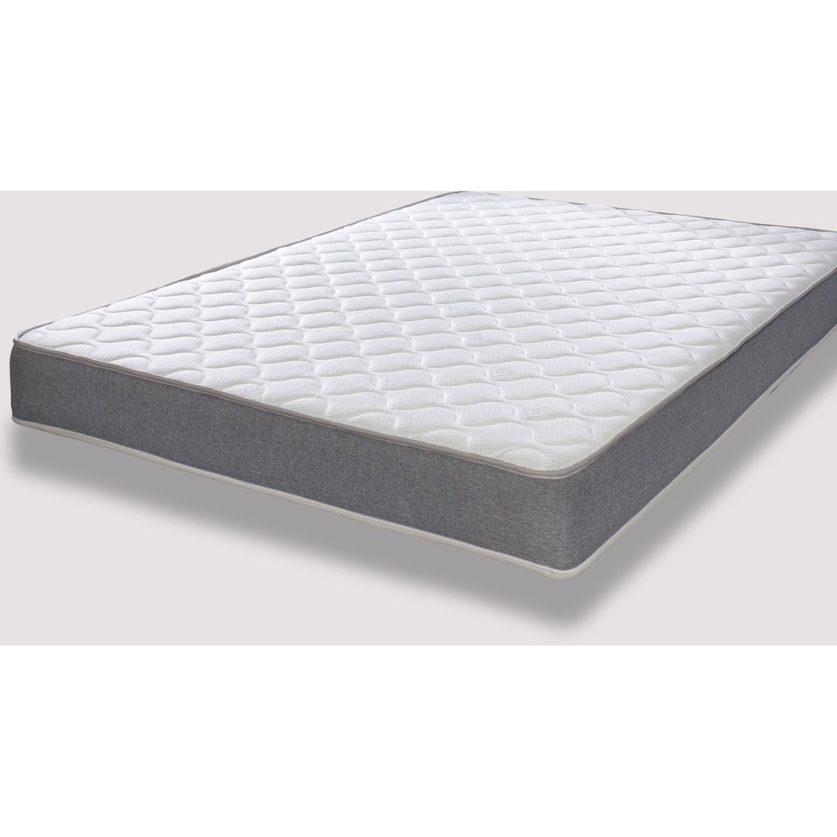 Cooltouch Essentials Grey 18cm Deep Quilted Hybrid Memory Foam  Spring Mattress - White / Double – image 3