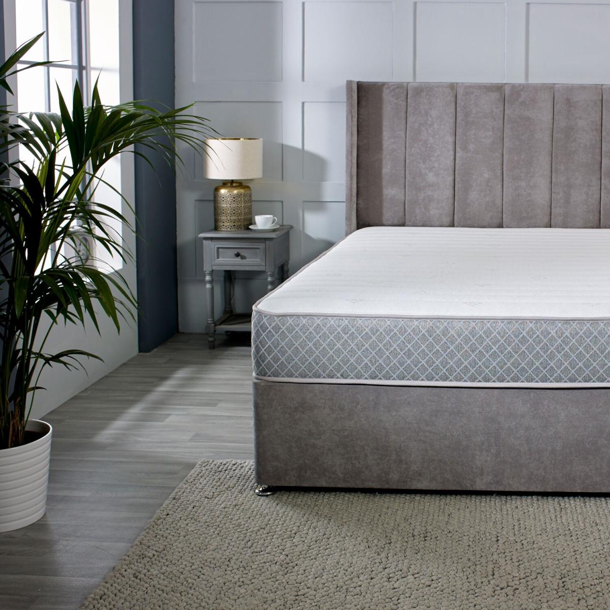 Memory Foam Budget Friendly Hybrid Spring Mattress - Grey / Double – image 2
