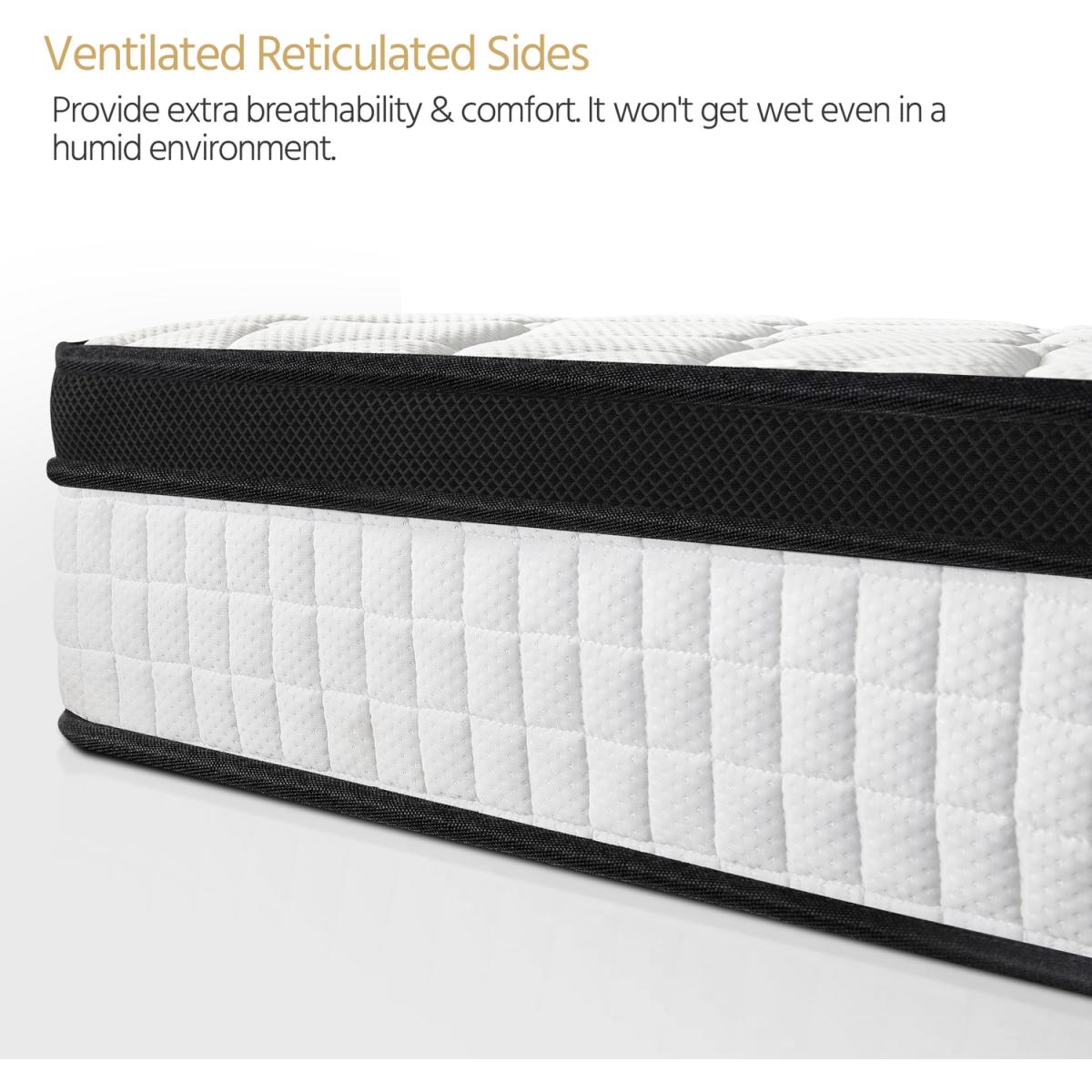 Memory Foam Mattress with Airy Mesh - White / Double – image 4