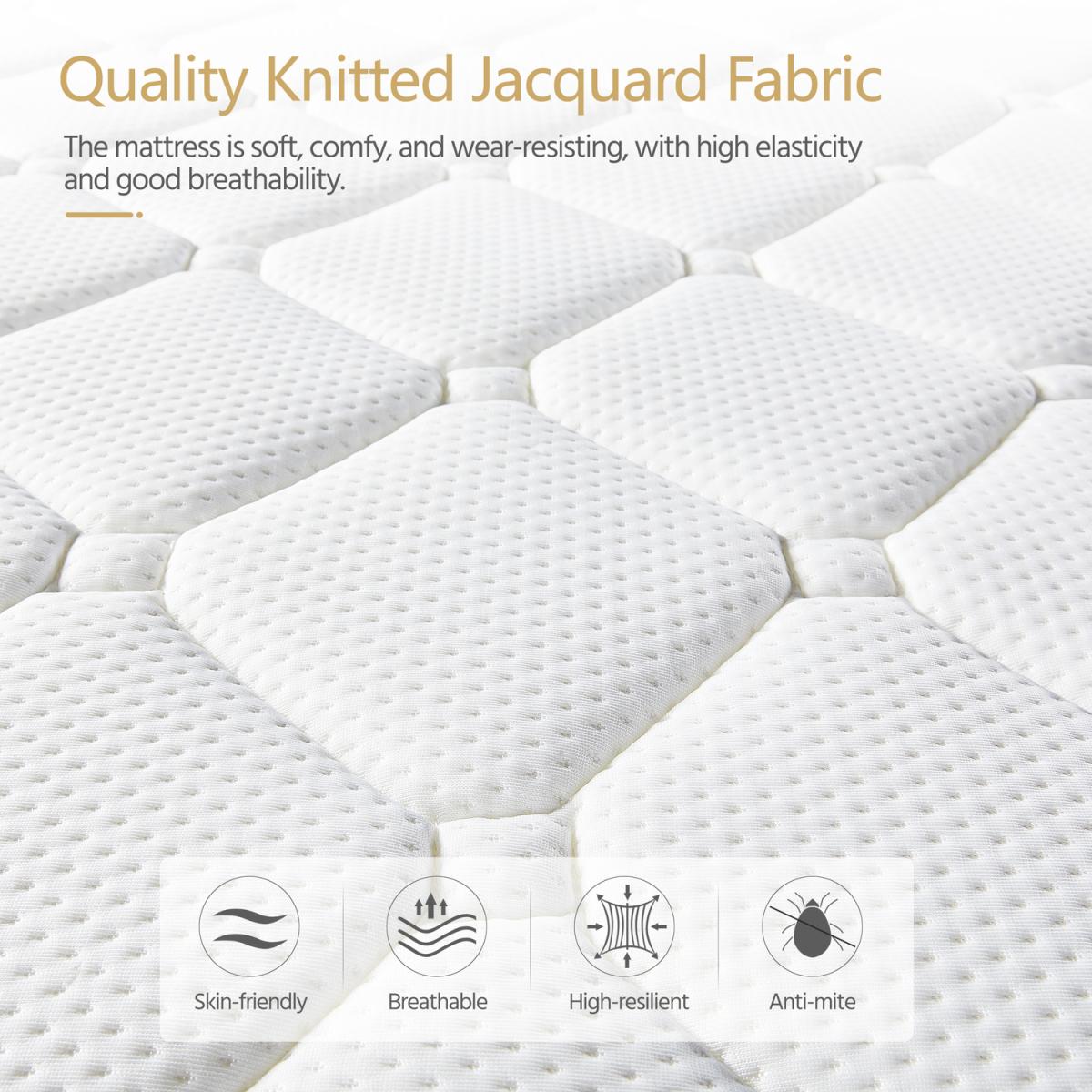Memory Foam Mattress with Airy Mesh - White / Double – image 5