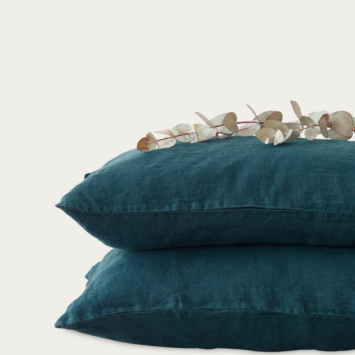 Deep Water Washed Linen Bed Set – image 4