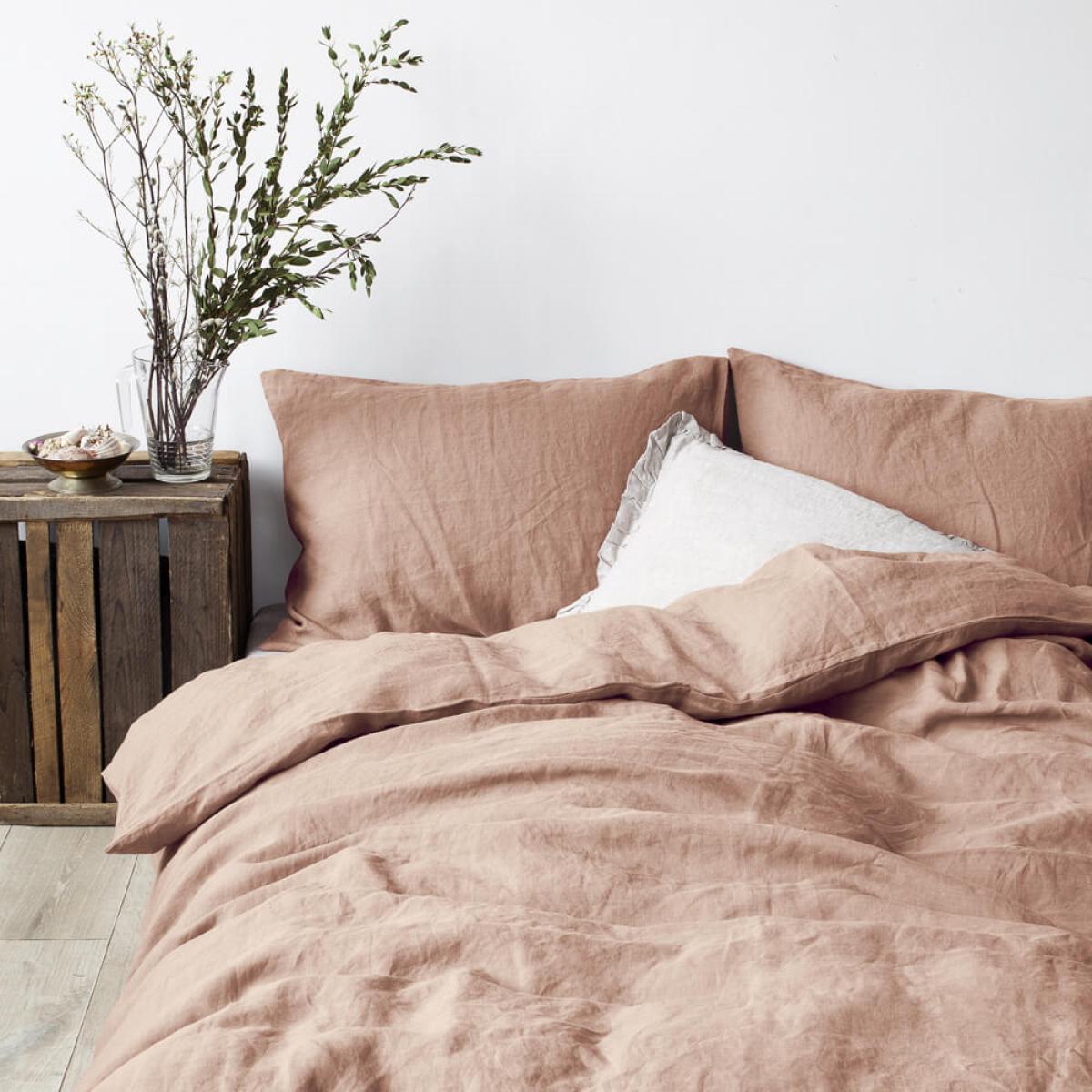 Cafe Creme Washed Linen Bed Set – image 2