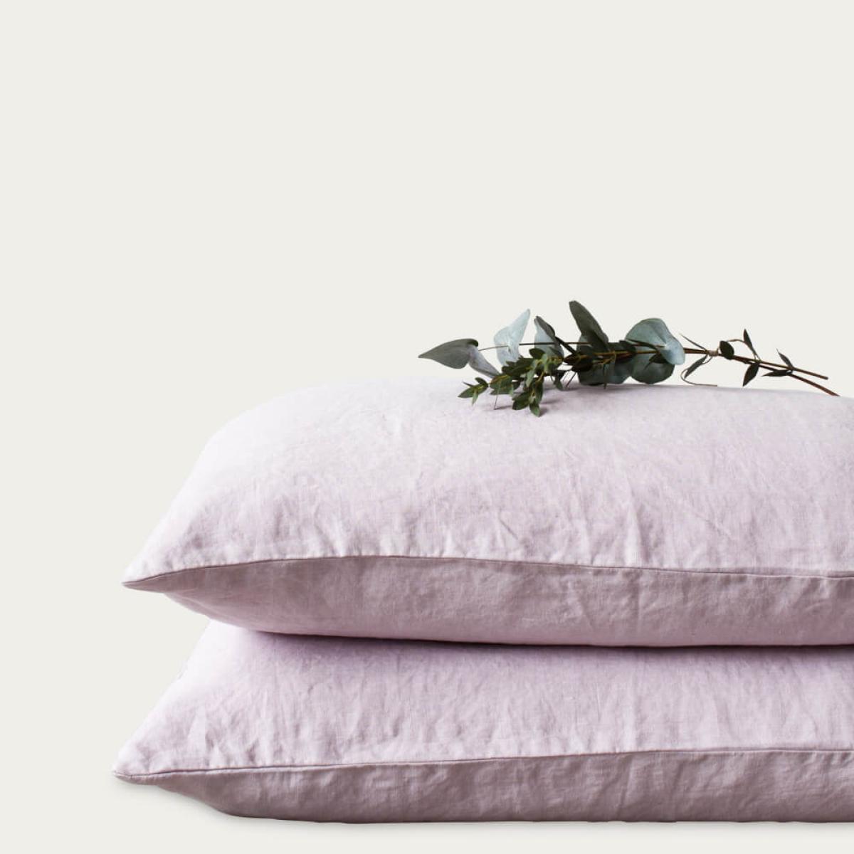 Pink Lavender Washed Linen Bed Set – image 4