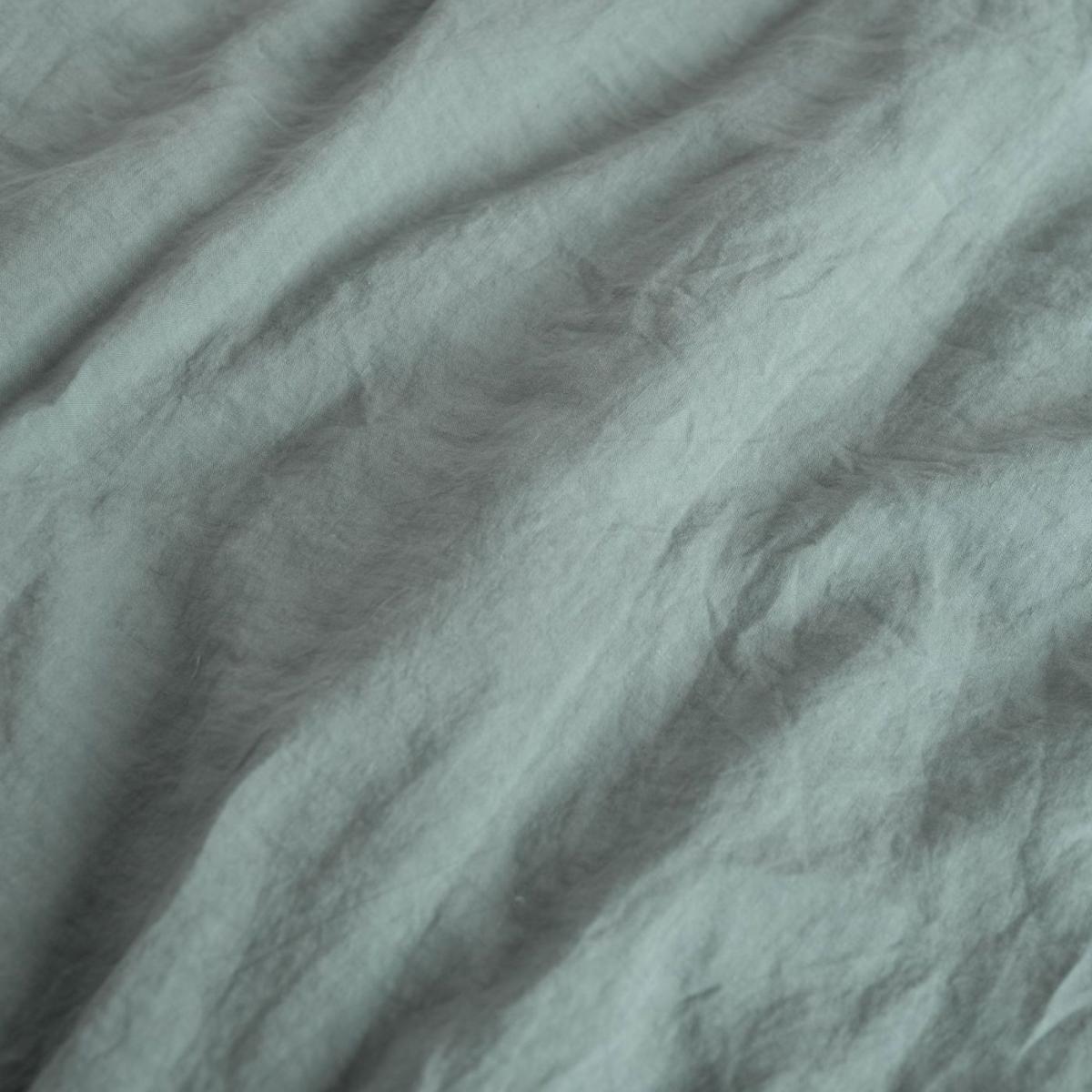 Green Milieu Washed Linen Bed Set – image 7