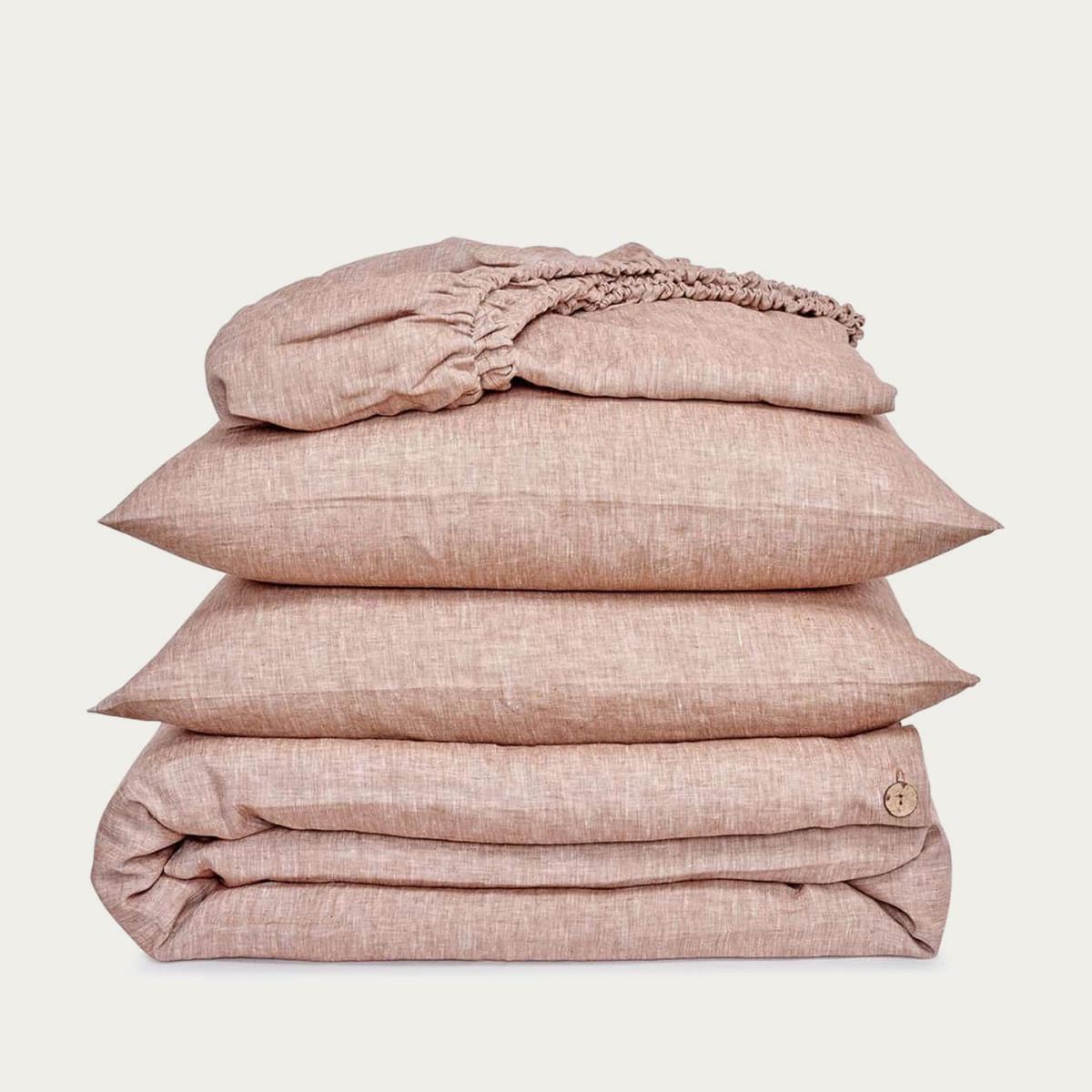 Teddy Buttoned Hardcord Linen Bedding Bundle – image 1