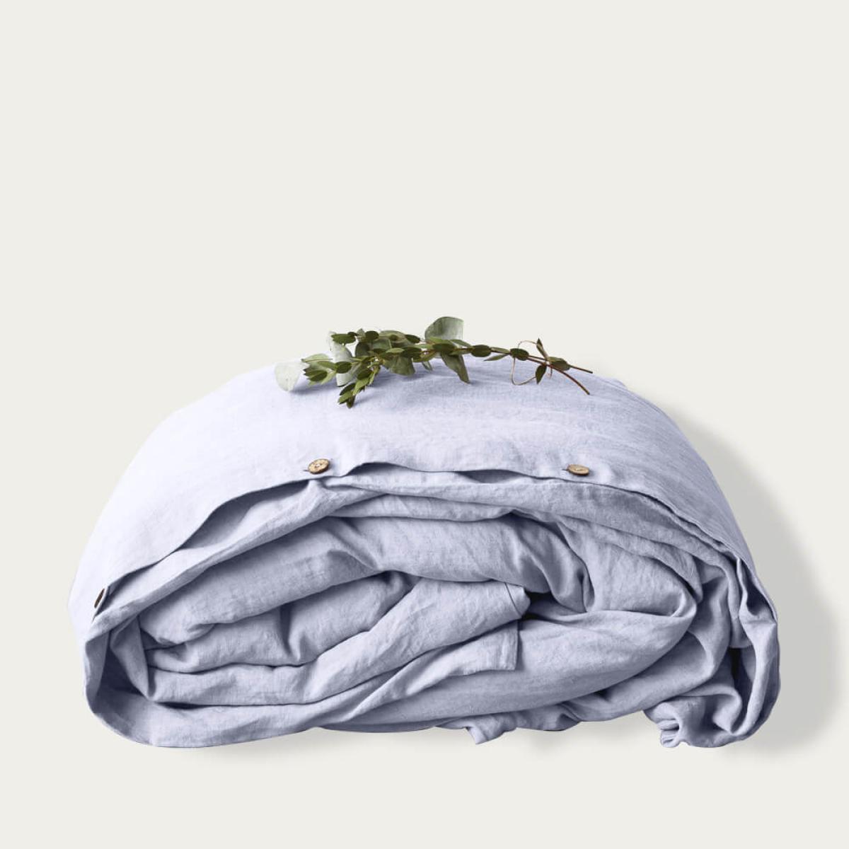 Grey Lilac Washed Linen Bed Set – image 3