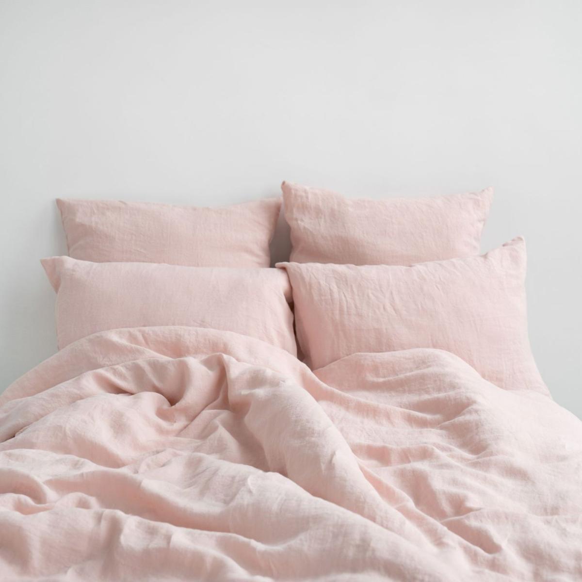 Misty Rose Washed Linen Bed Set – image 2