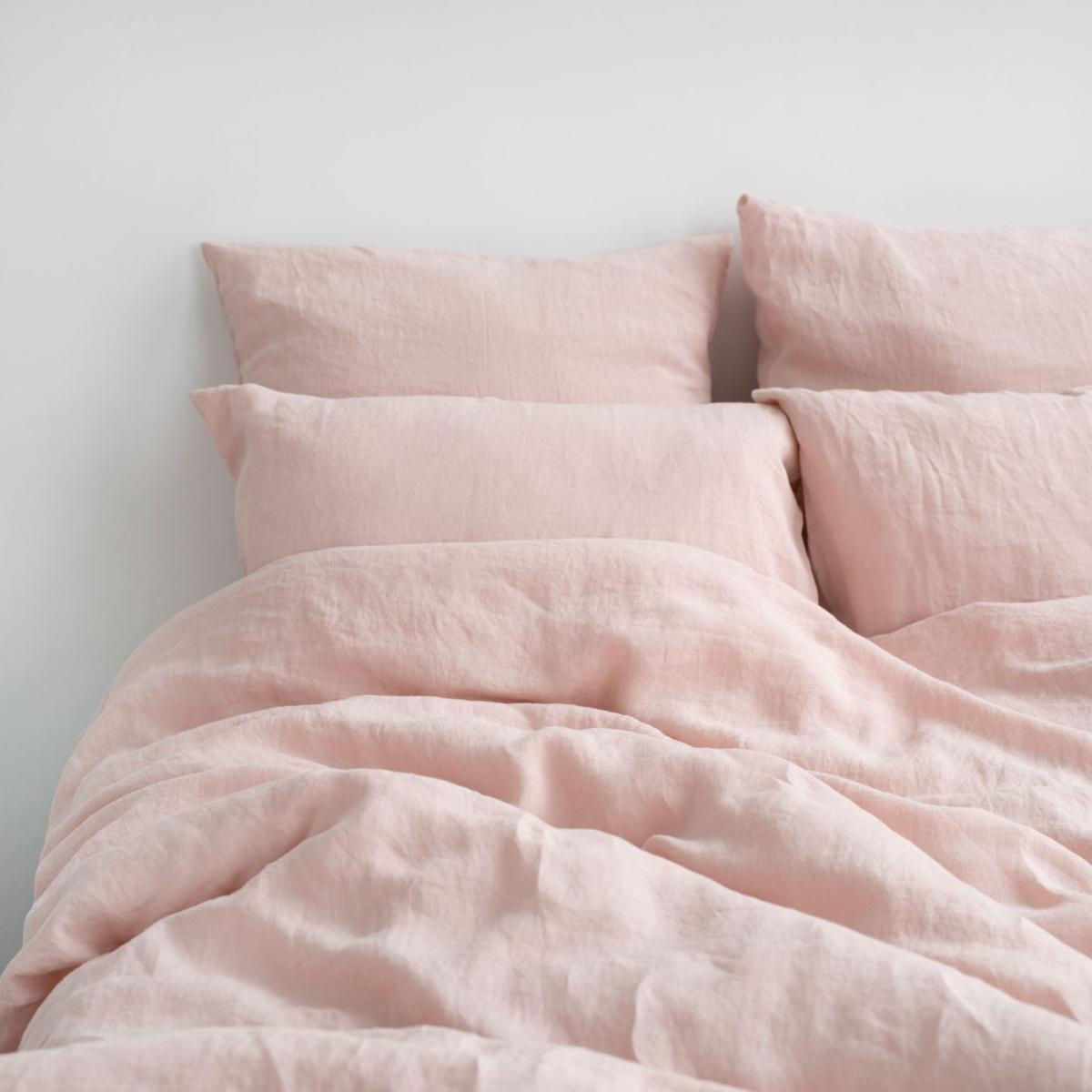 Misty Rose Washed Linen Bed Set – image 3
