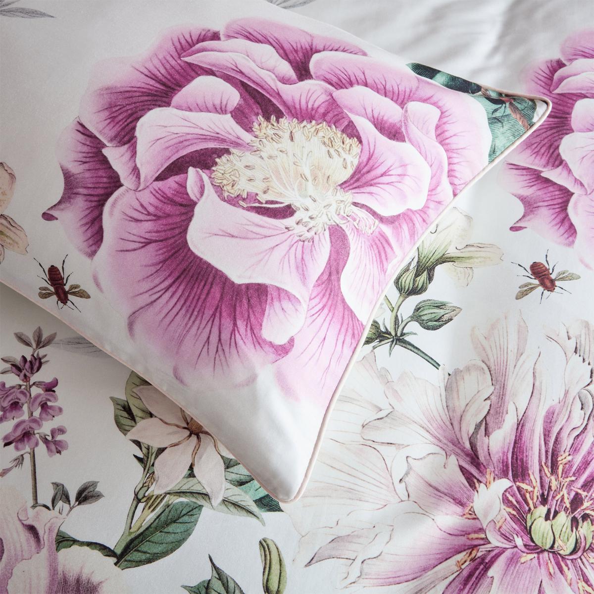 Paoletti Krista 100% Cotton Duvet Cover and Pillowcase Set Pink – image 4
