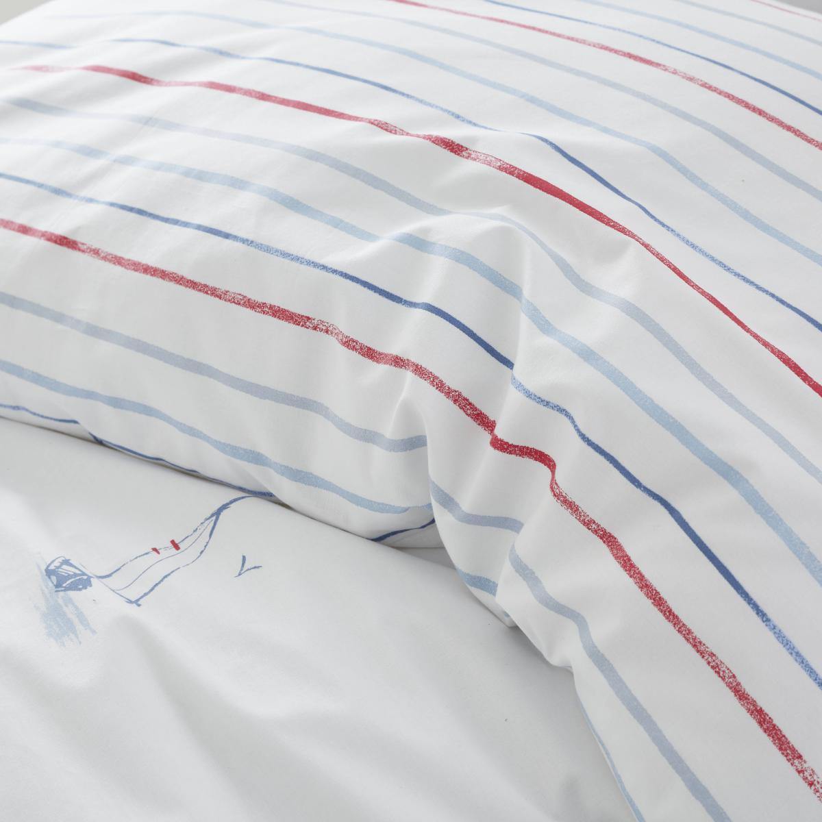 Bianca Fine Linens Sailing Boats 100% Cotton Duvet Cover and Pillowcase Set Blue – image 3