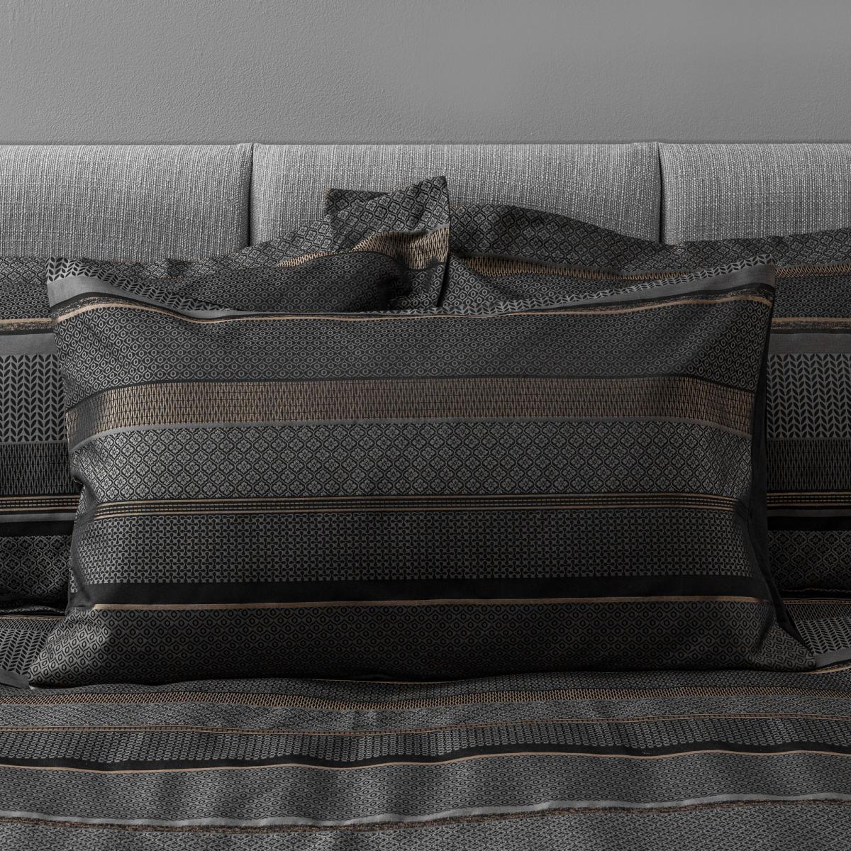 Hudson Grey Duvet Cover and Pillowcase Set Grey – image 3