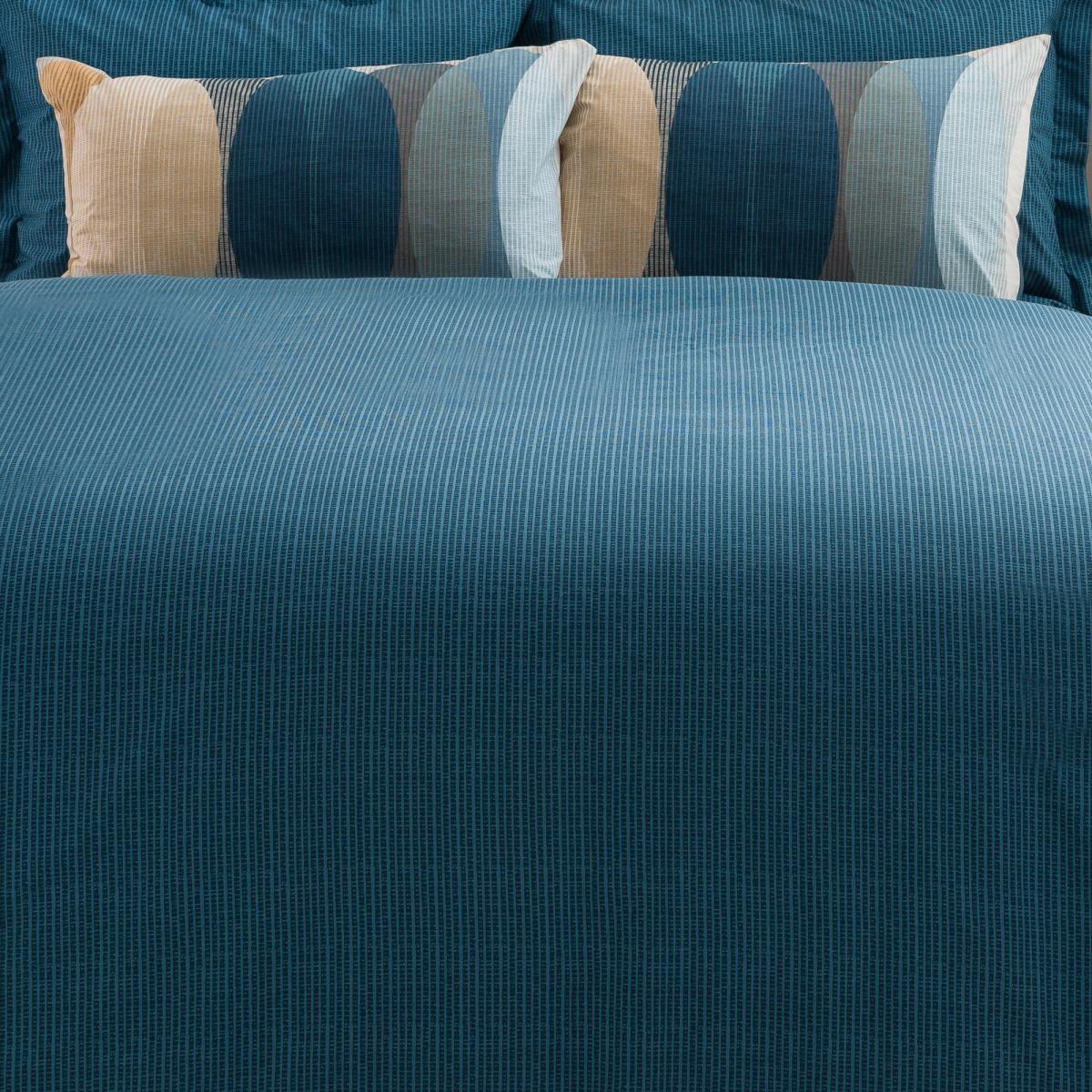 Elements Elijah Blue Reversible Duvet Cover and Pillowcase Set Blue, Yellow and White – image 5