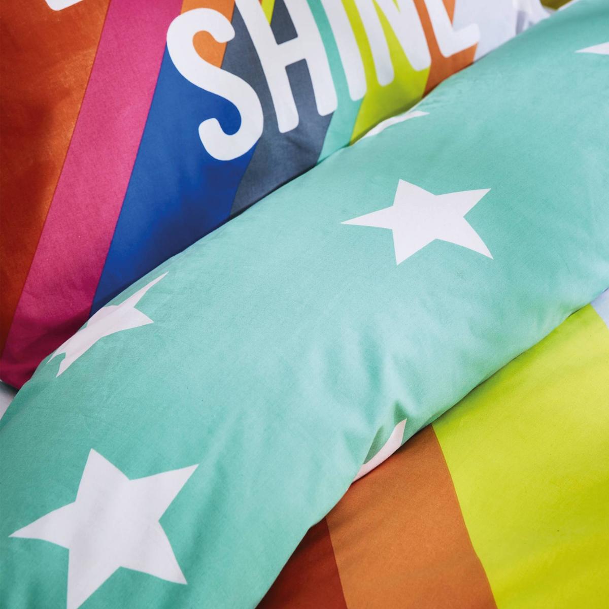 Born To Shine Duvet Cover and Pillowcase Set MultiColoured – image 4