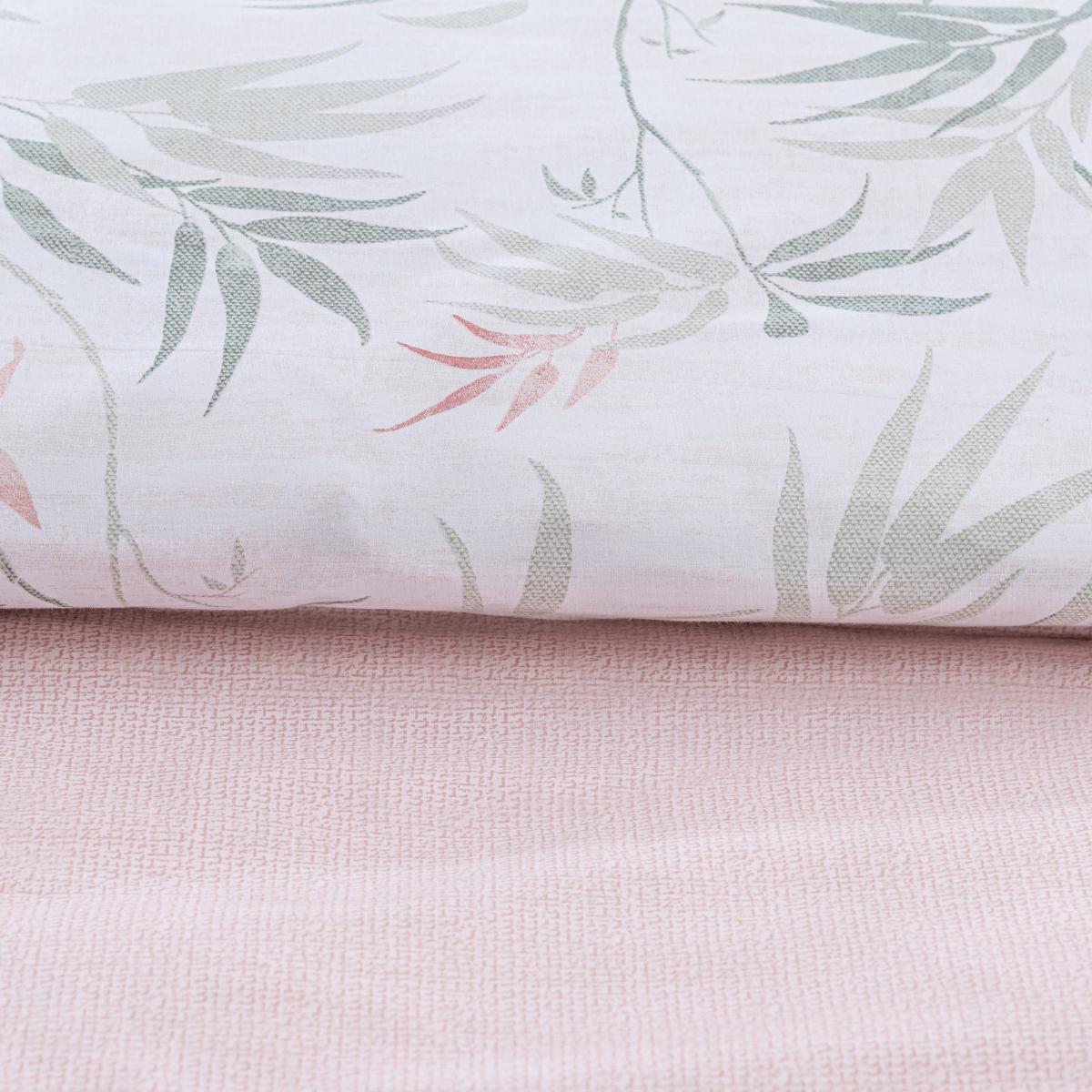 Shino Floral Reversible Duvet Cover and Pillowcase Set Pink/Grey – image 4