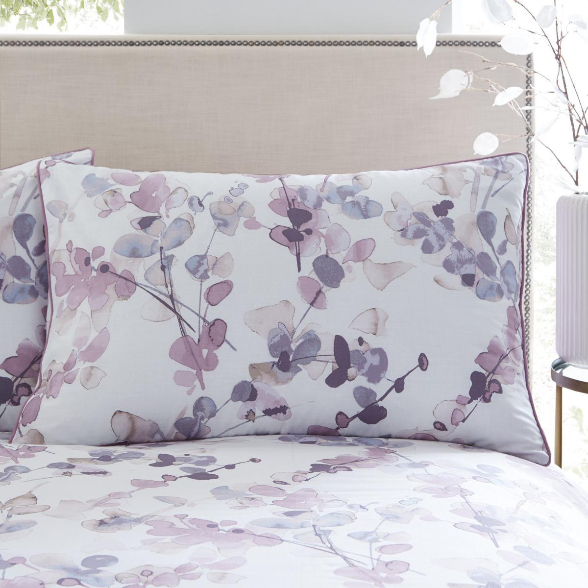 Honesty Mauve Reversible Duvet Cover and Pillowcase Set Purple – image 3