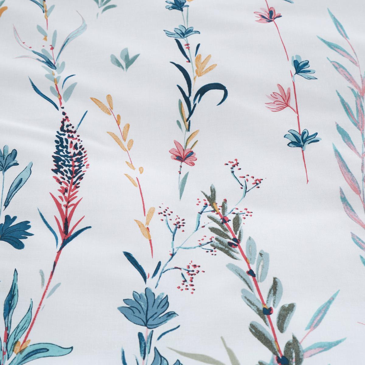 Whimsical Botanical Green 100% Cotton Reversible Duvet Cover and Pillowcase Set Light Green – image 7