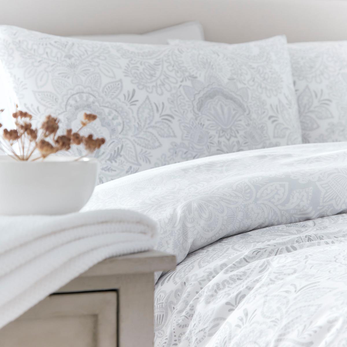 Drift Savari Silver Eco-Friendly Duvet Cover and Pillowcase Set Silver – image 2