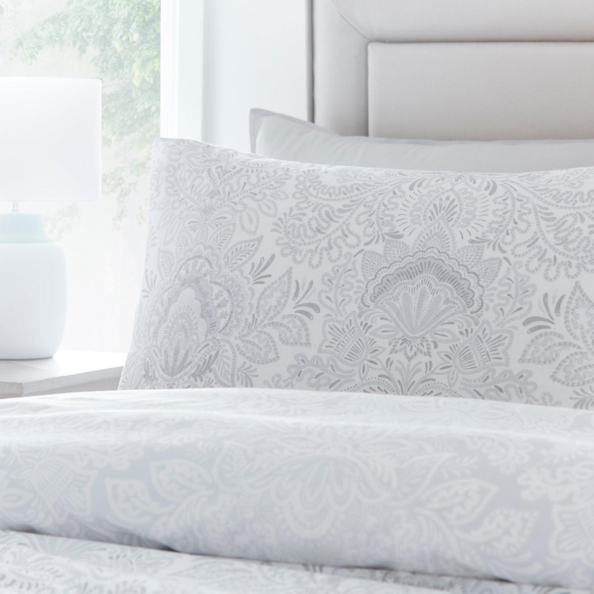 Drift Savari Silver Eco-Friendly Duvet Cover and Pillowcase Set Silver – image 4