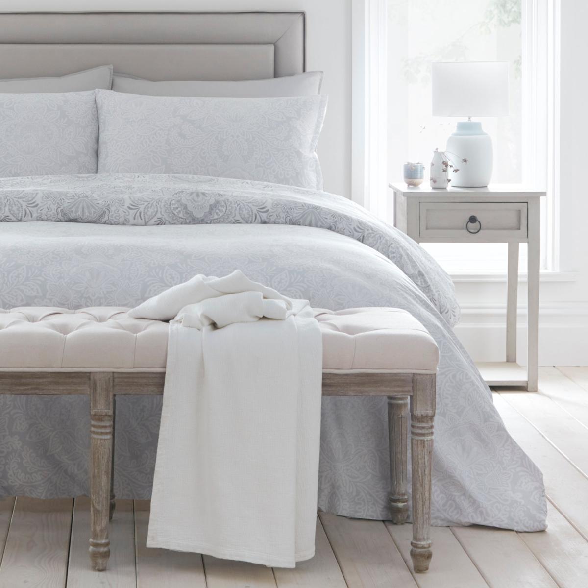 Drift Savari Silver Eco-Friendly Duvet Cover and Pillowcase Set Silver – image 5