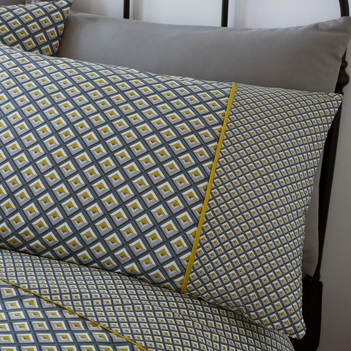 Racing Green Soho Grey Duvet Cover and Pillowcase Set Grey – image 2