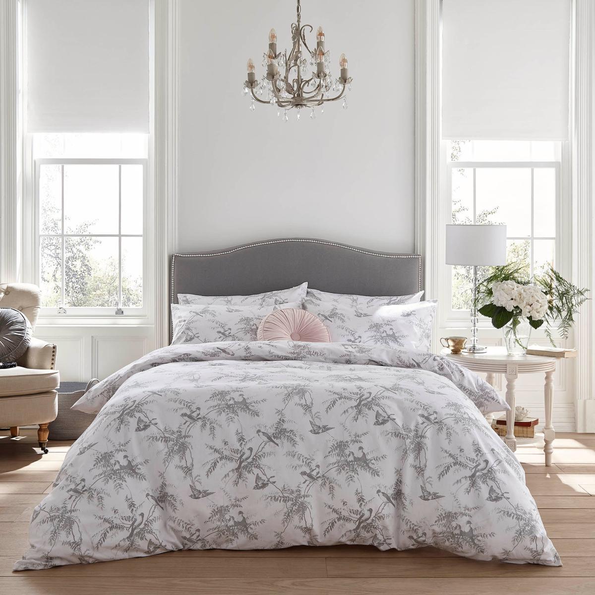 Holly Willoughby Fauna Mint 100% Brushed Cotton Reversible Duvet Cover and Pillowcase Set Mint – image 1