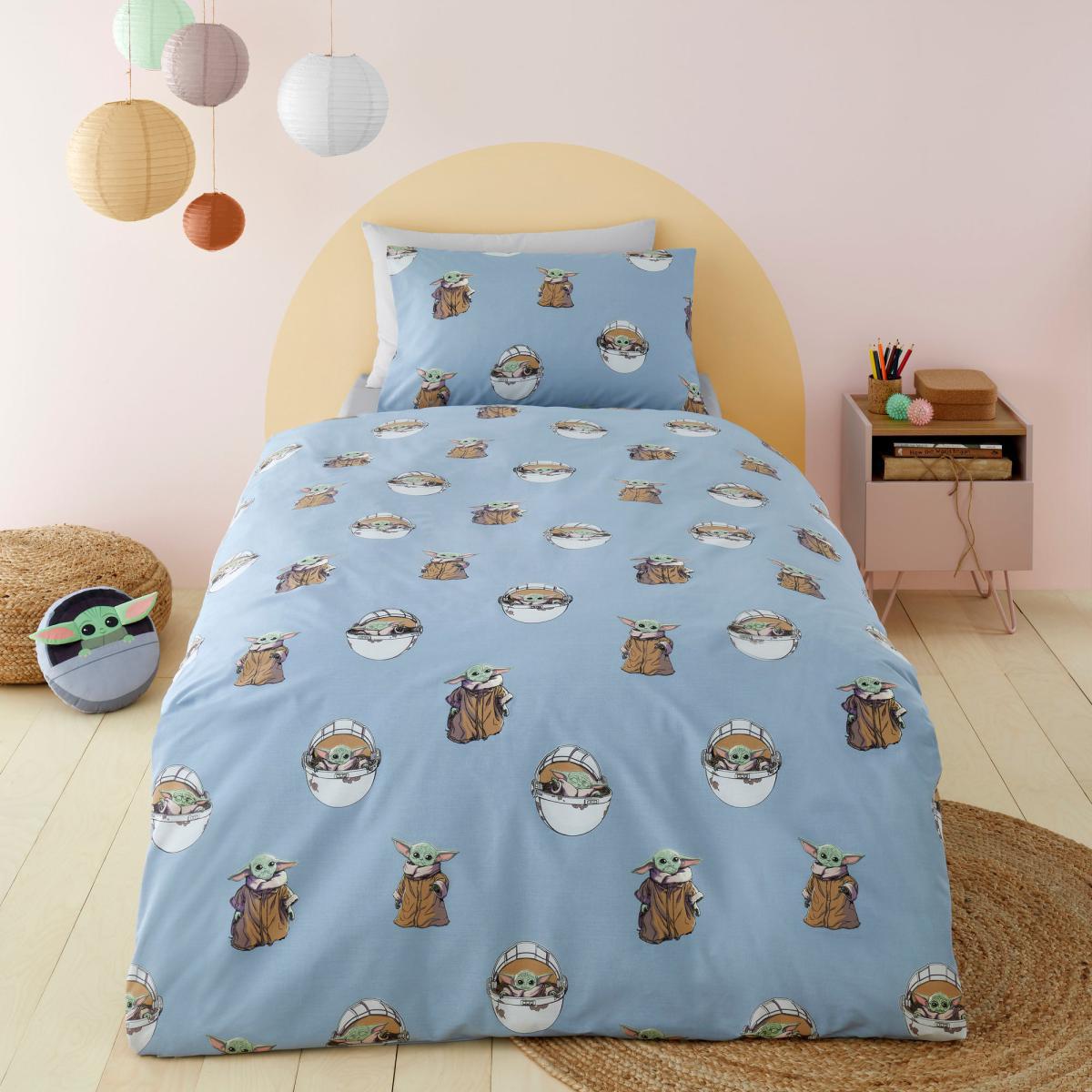 Star Wars Baby Grogu™ 100% Cotton Duvet Cover and Pillowcase Set MultiColoured – image 2
