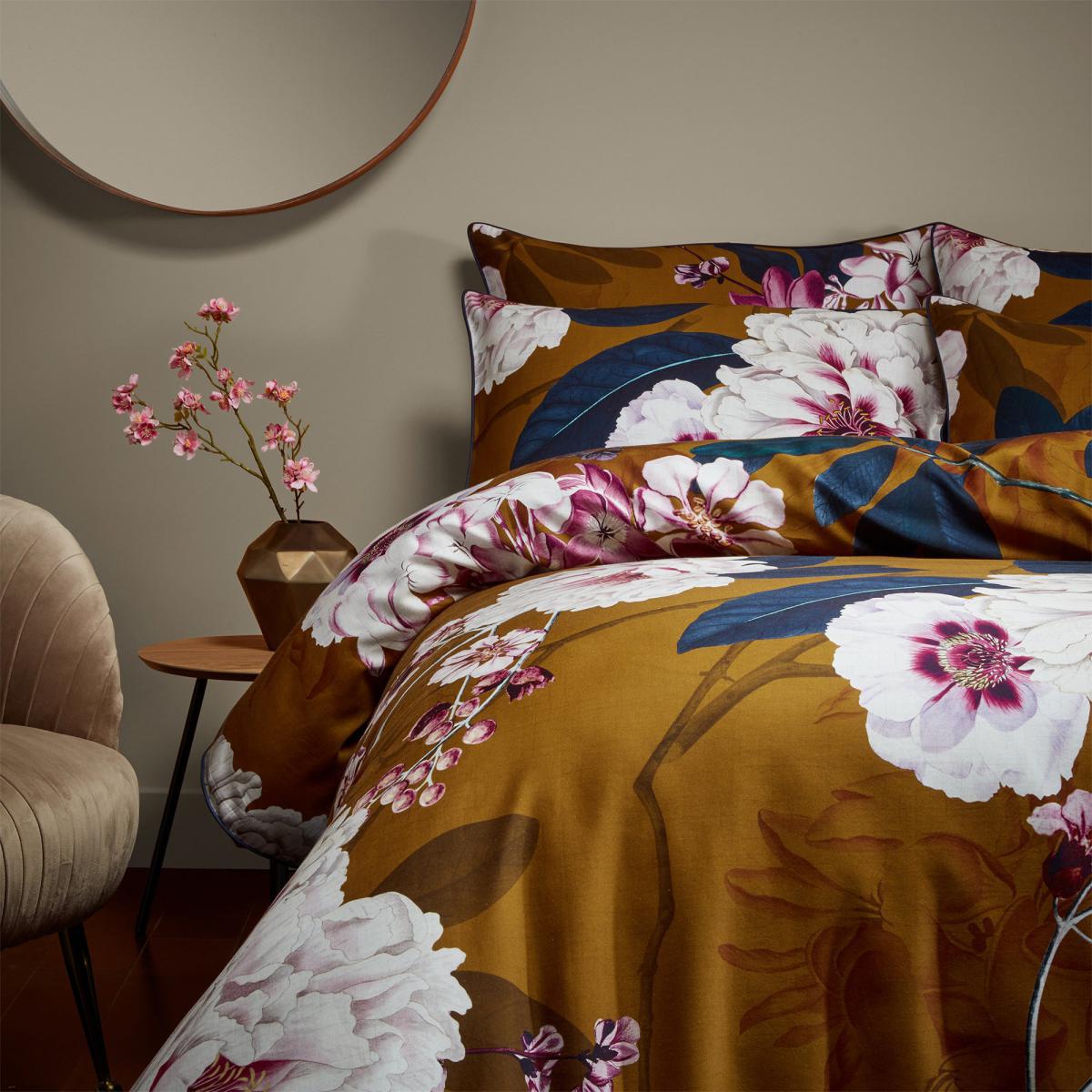 Paoletti Kyoto 100% Cotton Duvet Cover and Pillowcase Set MultiColoured – image 2
