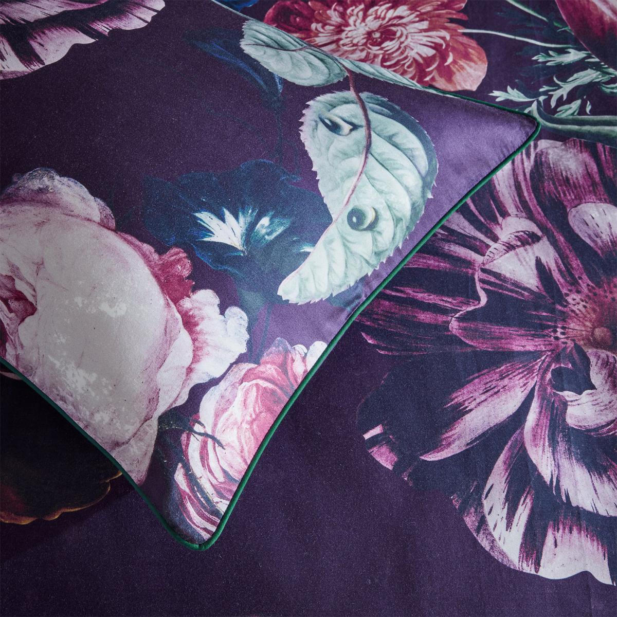 Paoletti Cordelia 100% Cotton Duvet Cover and Pillowcase Set Purple – image 4
