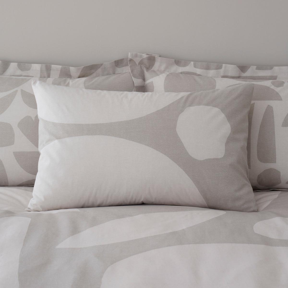 Leif 100% Organic Cotton Duvet Cover and Pillowcase Set Natural (Cream) – image 5