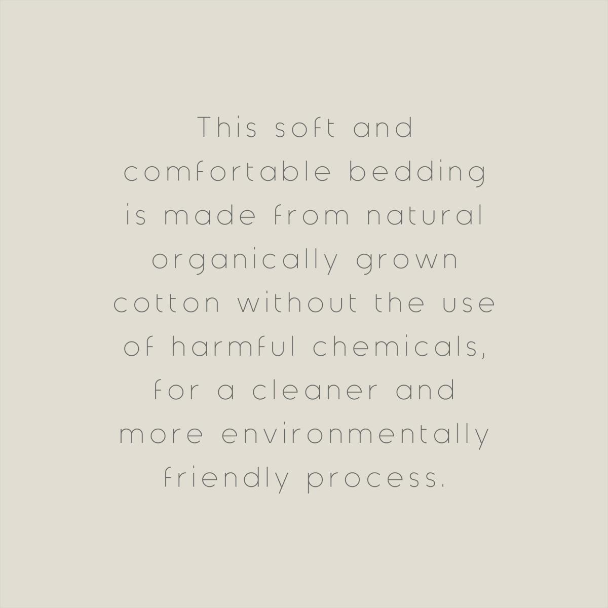 Leif 100% Organic Cotton Duvet Cover and Pillowcase Set Natural (Cream) – image 10