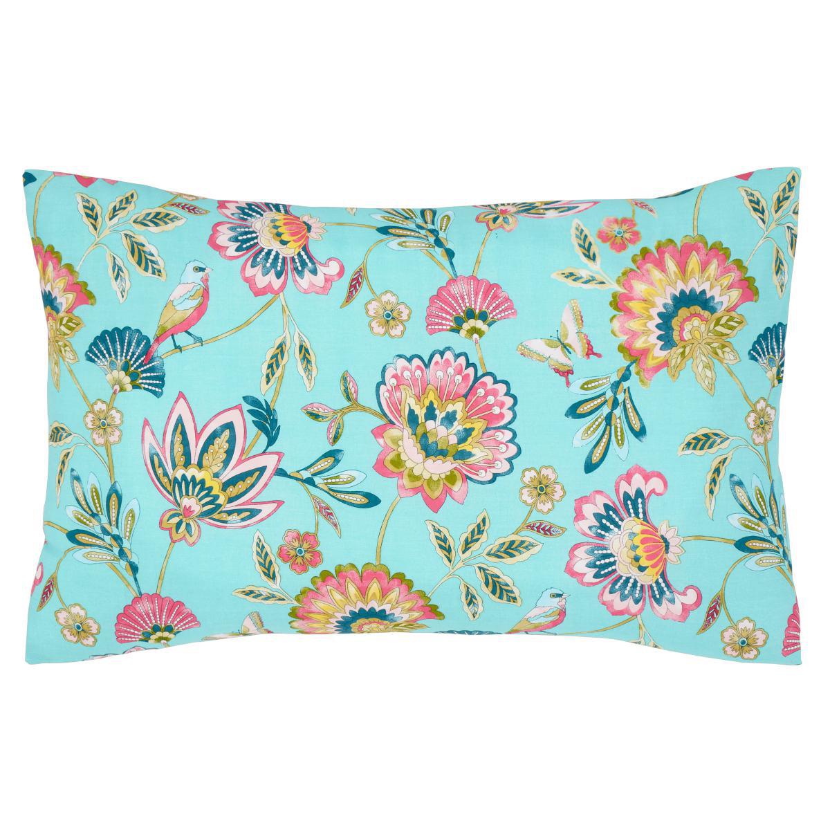 Lana Floral Aqua Duvet Cover and Pillowcase Set Aqua (Blue) – image 7