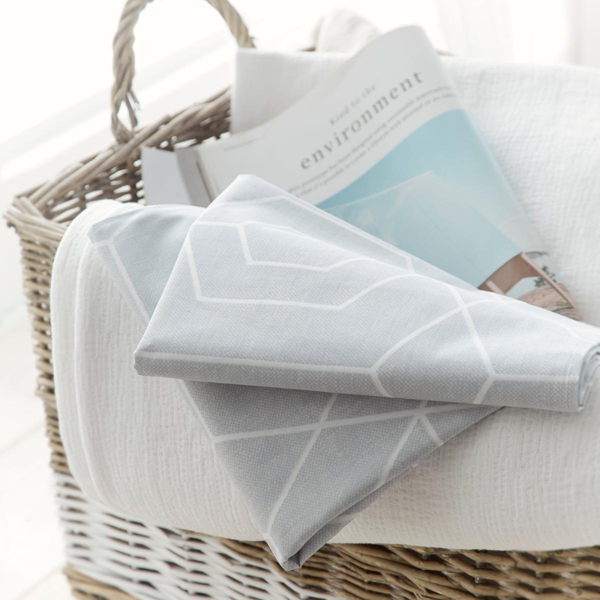 Drift Greenwich Eco-Friendly Duvet Cover and Pillowcase Set Silver – image 4
