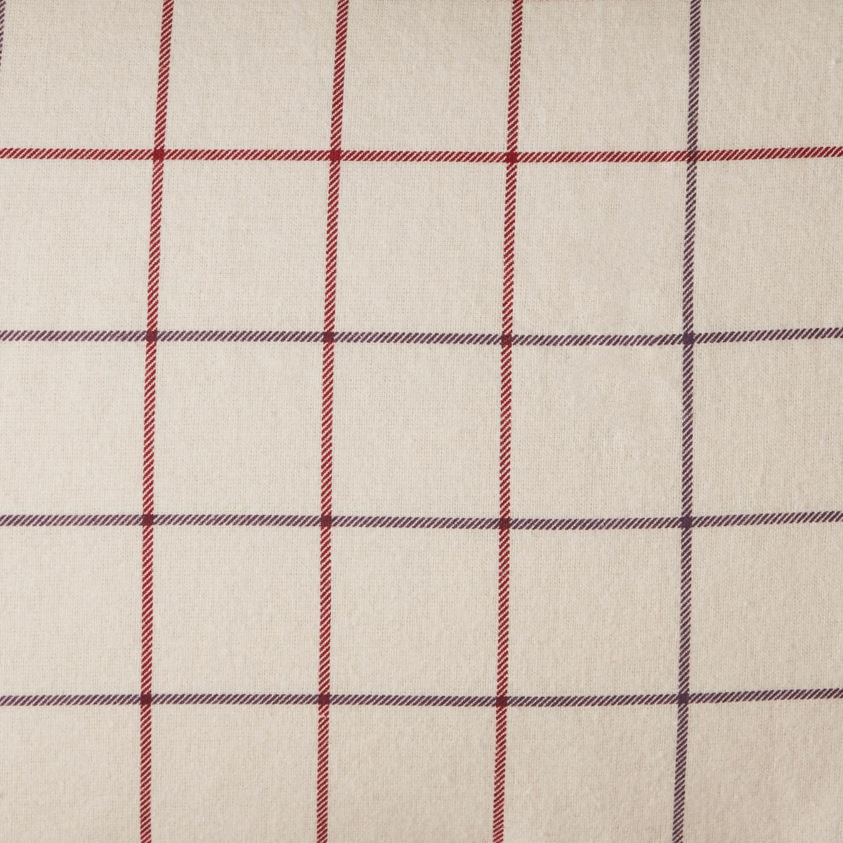 Rue Red 100% Brushed Cotton Duvet Cover Set Red – image 6