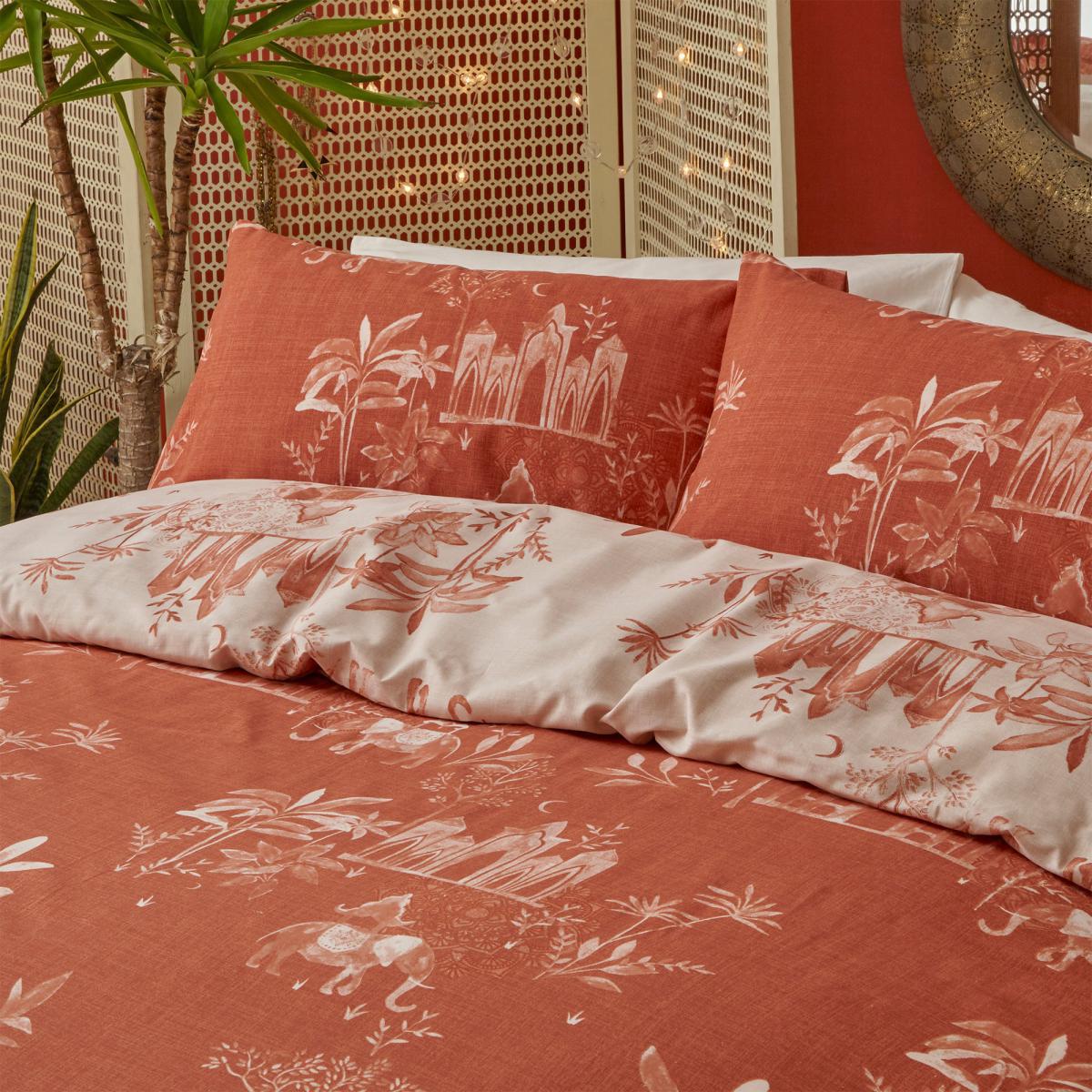 Furn. Jaipur Paprika Duvet Cover and Pillowcase Set Paprika (Red) – image 3